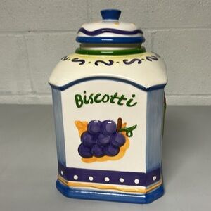 Nonni’s Biscotti Cookie Jar Kitchen Decor